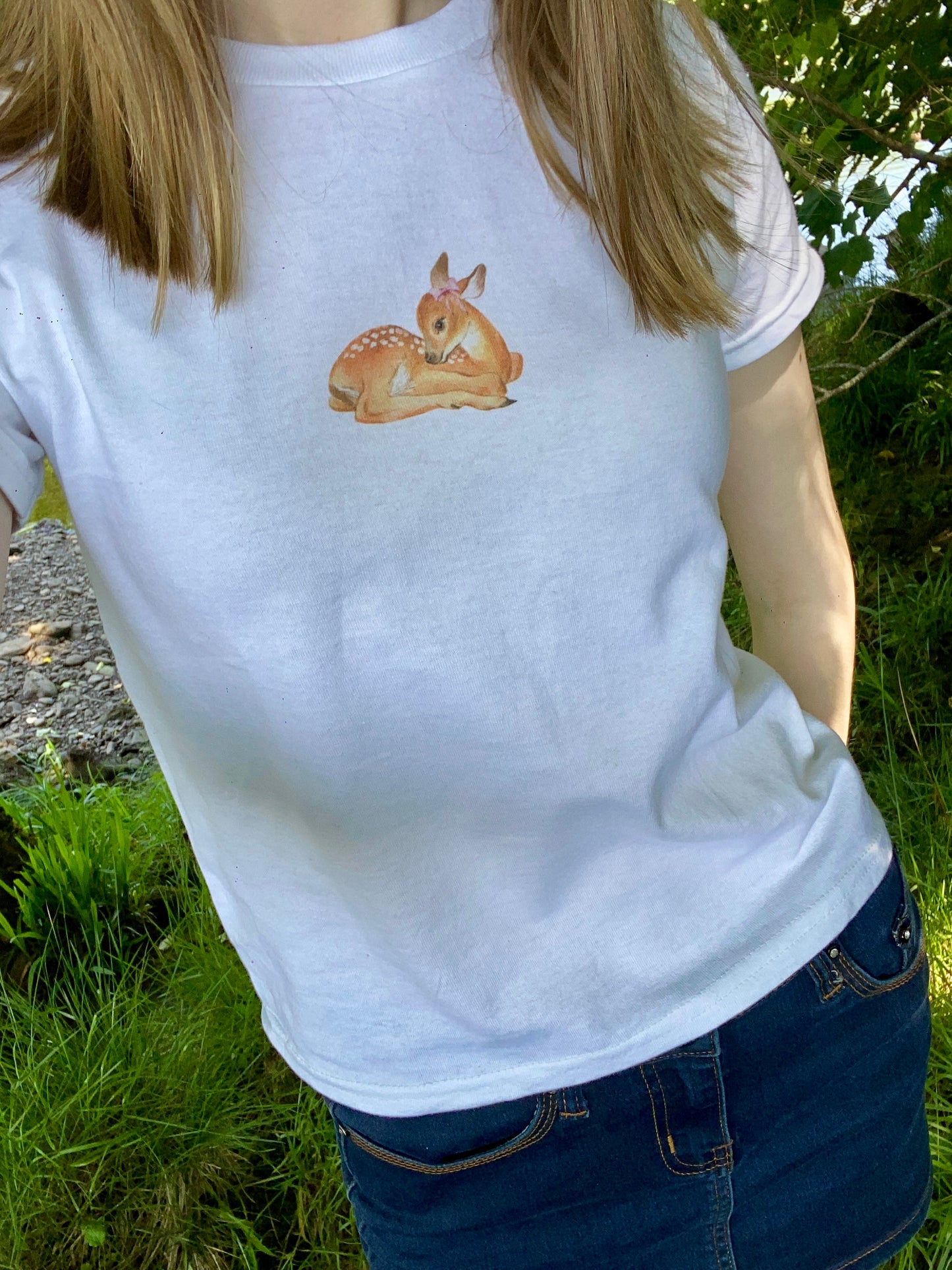 Fawn Graphic Baby Tee